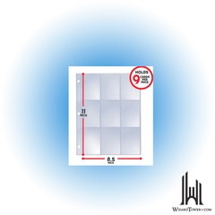 EvoRetro 9 Pocket Binder Sheet